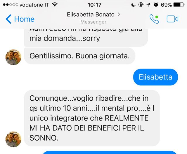 Testimonianza Facebook