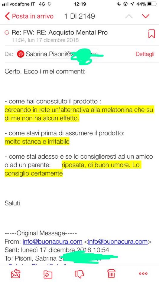 Testimonianza SMS